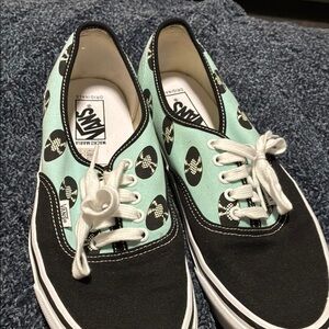Vans Mint Green and Black Sneakers